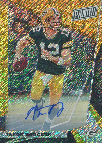 2022 Panini National VIP Gold Pack 13 Aaron Rodgers Green Bay Packers (B)