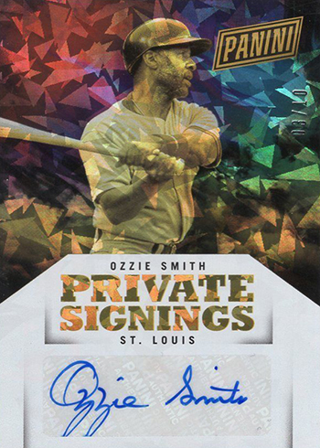 2018 Panini National Convention VIP Gold Packs Private Signings Ozzie Smith