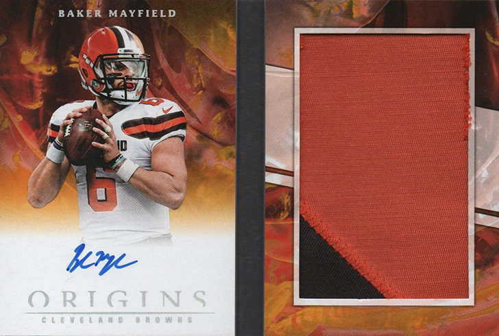 2018 Panini Origins Football Rookie Booklet Baker Mayfield