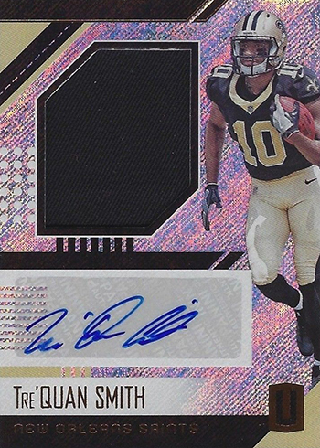 Tre'Quan Smith 2018 Panini Absolute Rookie Force Autograph Jersey #RF-TS  Saints