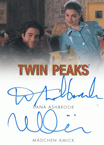 2018 Rittenhouse Twin Peaks Dual Autographs Dana Ashbrook Madchen Amick
