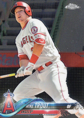 Mike Trout MLB 2018 Topps Chrome Update Baseball Card #HMT69 Graded PS