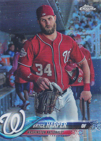  2018 Topps Chrome #139 Bryce Harper Washington Nationals  Baseball Card - GOTBASEBALLCARDS : Collectibles & Fine Art