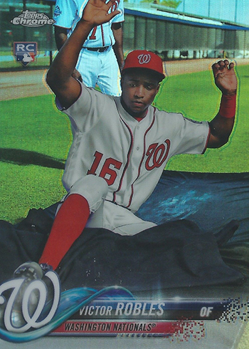 Victor Robles Signed Autographed 2018 Topps #83-85 35 Anniversary Card –