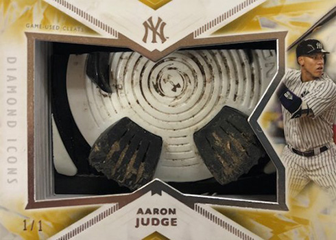 2018 Topps Diamond Icons Baseball Preminent Pieces Spikes Aaron Judge