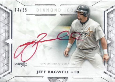 2018 Topps Diamond Icons Baseball Red Ink Autographs Jeff Bagwell