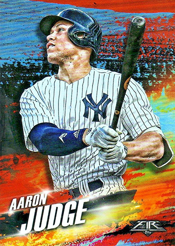 2018 Topps Fire #1 Aaron Judge > New York Yankees 