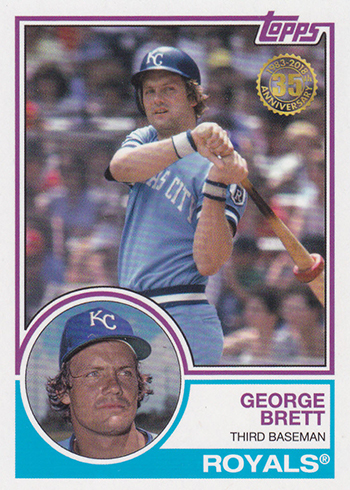 2018 Topps New Era Baseball 1983 Topps Baseball George Brett
