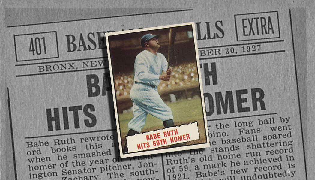 Babe Ruth Hits Record-Breaking 60th Homer On Sept. 30, 1927