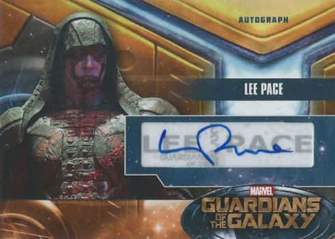 2014 Upper Deck Guardians of the Galaxy Autographs Lee Pace