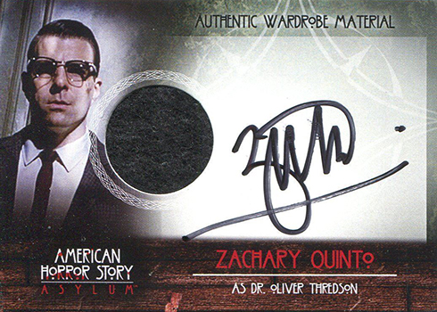 2016 Breygent American Horror Story Asylum Autographed Costume Zachary Quinto
