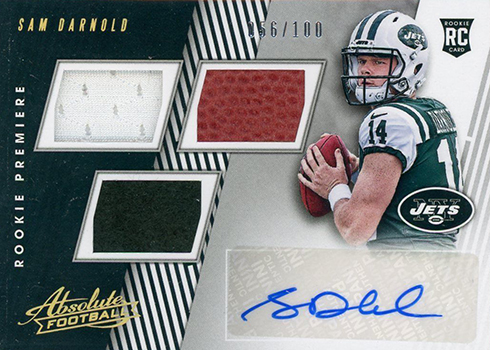 2018 Absolute Sam Darnold Rookie Card
