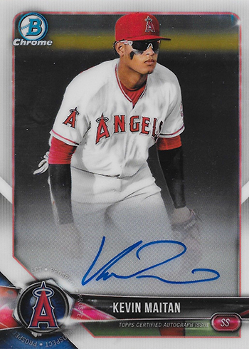 2018 Bowman Chrome Autographs Kevin Maitan