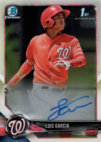 2018 Bowman Chrome Autographs, Checklist, Prospect Info