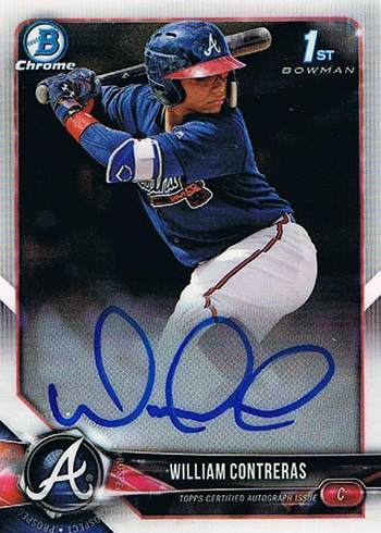 2018 Bowman Chrome William Contreras Autograph