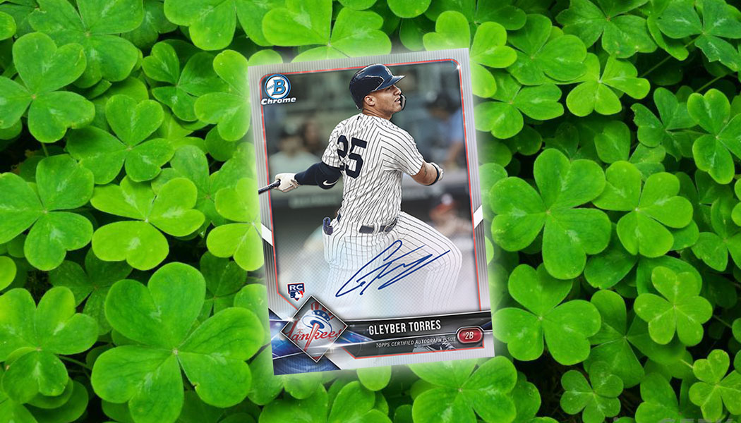 Gleyber Torres is the 2018 Bowman Lucky Redemption / Blowout Buzz