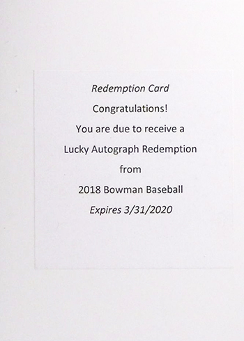 Gleyber Torres Named 2018 Bowman Lucky Redemption