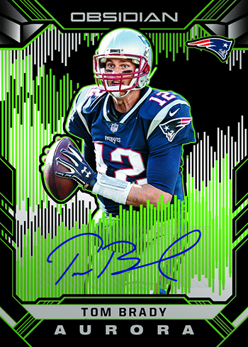 2018 Panini Obsidian Football Aurora Autos Electric Green