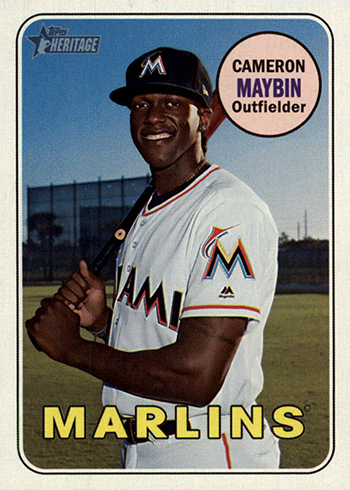 Cameron Maybin SLIM ANGELS TOPPS NOW PLAYERS WEEKEND NICKNAMES PW