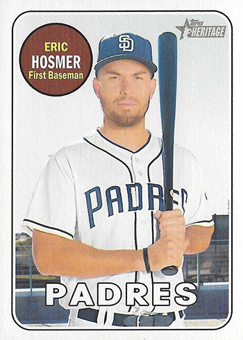2018 Topps Heritage Action Variations #709 Eric Hosmer Padres - MyBallcards