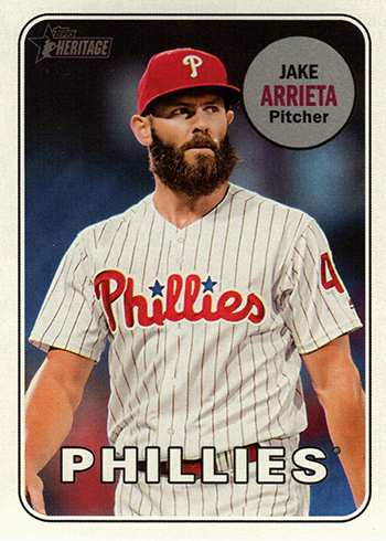 CARLOS SANTANA 2018 Topps Heritage High Number SP ACTION Variation #711 PHILLIES 