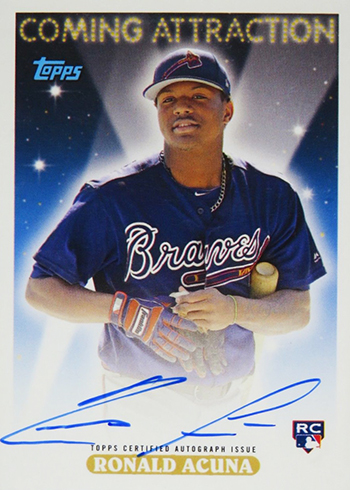 2018 Topps Archives Baseball Coming Attractions Autographs Ronald Acuna
