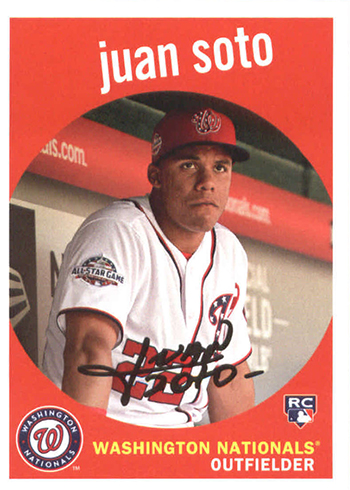 Juan Soto 2018 Topps Now & 2017 Bowman Rookie Card 2-Pack PGI 10 — Rookie  Cards