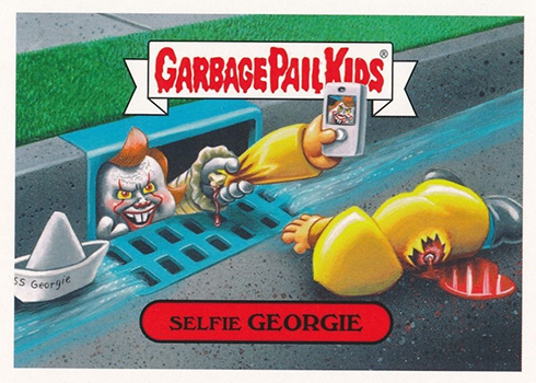 2018 Topps Garbage Pail Kids Oh the Horror-ible Modern Horror Selfie Georgie
