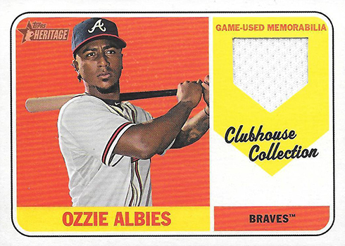 2018 Topps Heritage High Number Baseball Clubhouse Collection Relics Ozzie Albies