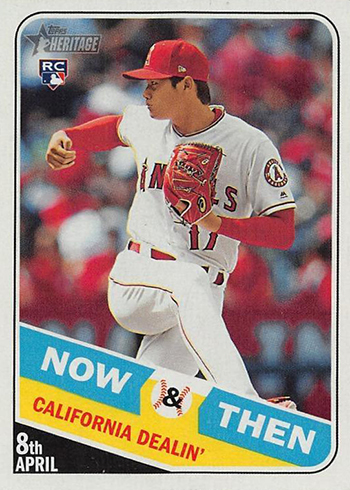 2018 Topps Heritage High Number Baseball Now and Then Shohei Ohtani