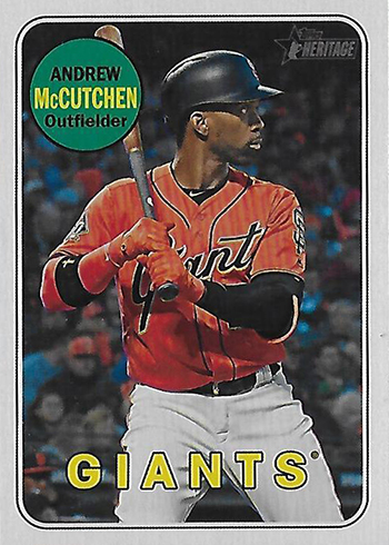 2018 Topps Heritage High Number Baseball Throwback Variations Andrew McCutchen