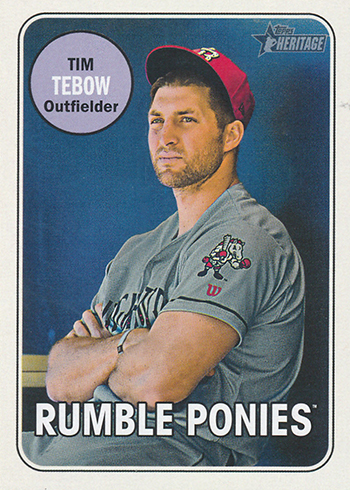  2018 Topps Heritage Minors #180 Tim Tebow Binghamton