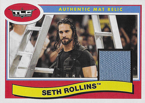 2018 Topps Heritage WWE TLC Mat Relic Seth Rollins