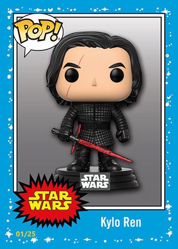 2018 Topps Star Wars Authentics Funko Pop Kylo Ren Unmasked B