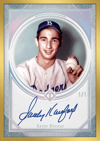 Sandy Koufax 2020 Topps Transcendent Through The Years VIP Party
