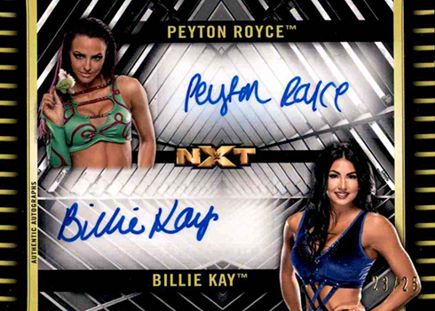 2018 Topps WWE NXT Dual Autographs Billie Kay Peyton Royce