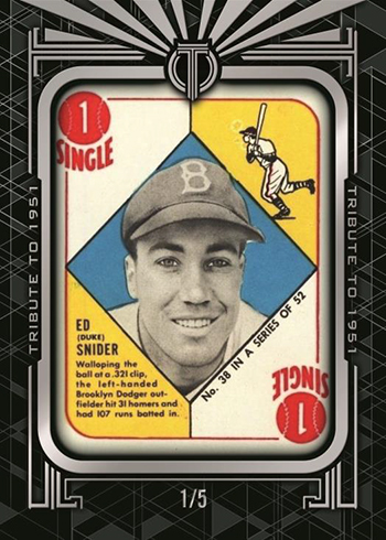2019 Topps Tribute Baseball Tribute to 1951