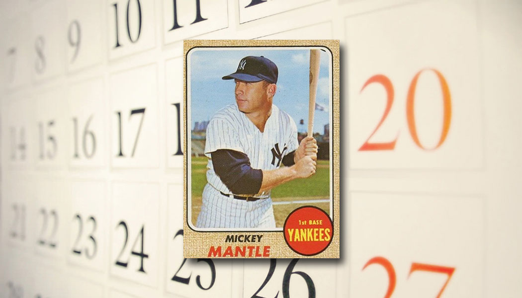 Mickey Mantle Topps Cards Visual Guide: 1952 to 1969, Checklist, Info