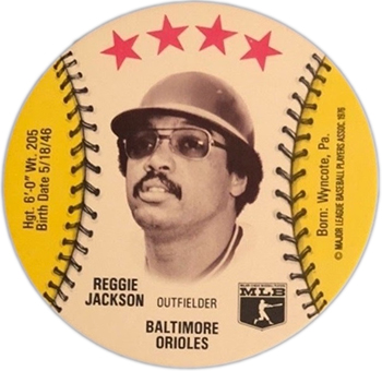 reggie jackson baltimore orioles baseball card
