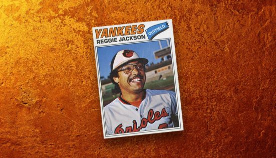 reggie jackson baseball card 1977