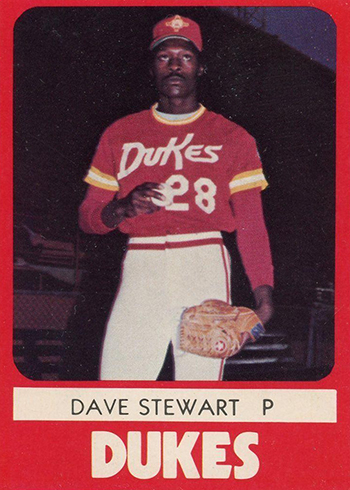 1980 Albuquerque Dukes TCMA Dave Stewart