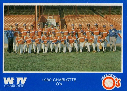 1980 Charlotte Os WBTV Team Card