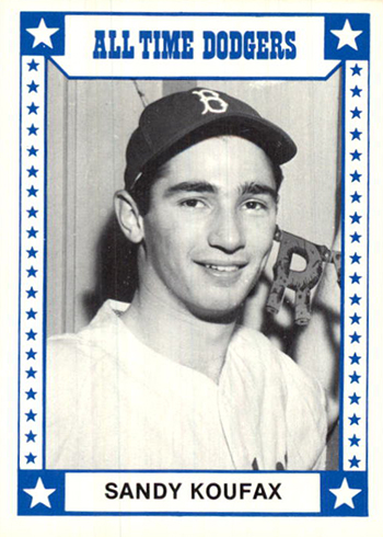 1980 Dodgers Greats TCMA Sandy Koufax