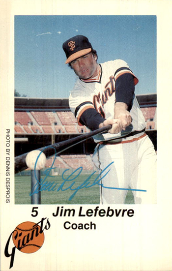 1980 Giants Police 5 Jim Lefebvre