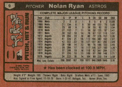 Contrast And Compare: 1980 Topps & Burger King Jerry Koosman