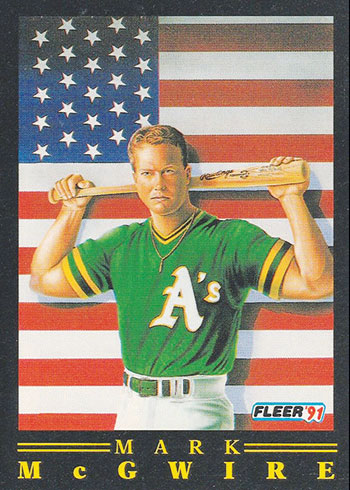 1991 Fleer Pro Vision Mark McGwire