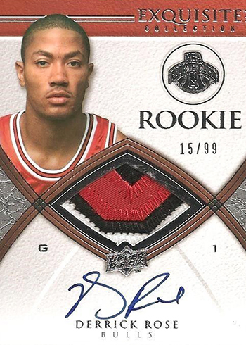 The Daily: 2008-09 Upper Deck Exquisite Derrick Rose - Beckett News The Daily: 2008-09 Upper Deck Exquisite Derrick Rose - Beckett News