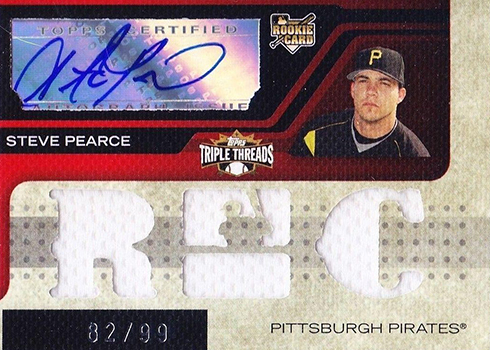 Steve Pearce Game Used October 14, 2018 Home Jersey - Pearce 1 for