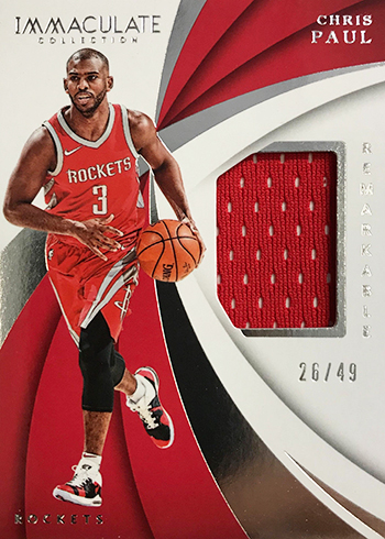 2017-18 Panini Immaculate Basketball Checklist, Team Set Lists