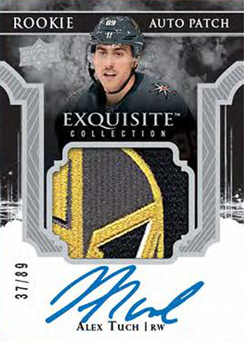 2017-18 Upper Deck The Cup Hockey Exquisite Rookie Patch Autograph